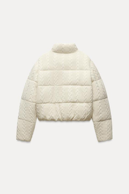 Lily | Cable Knit Puffer